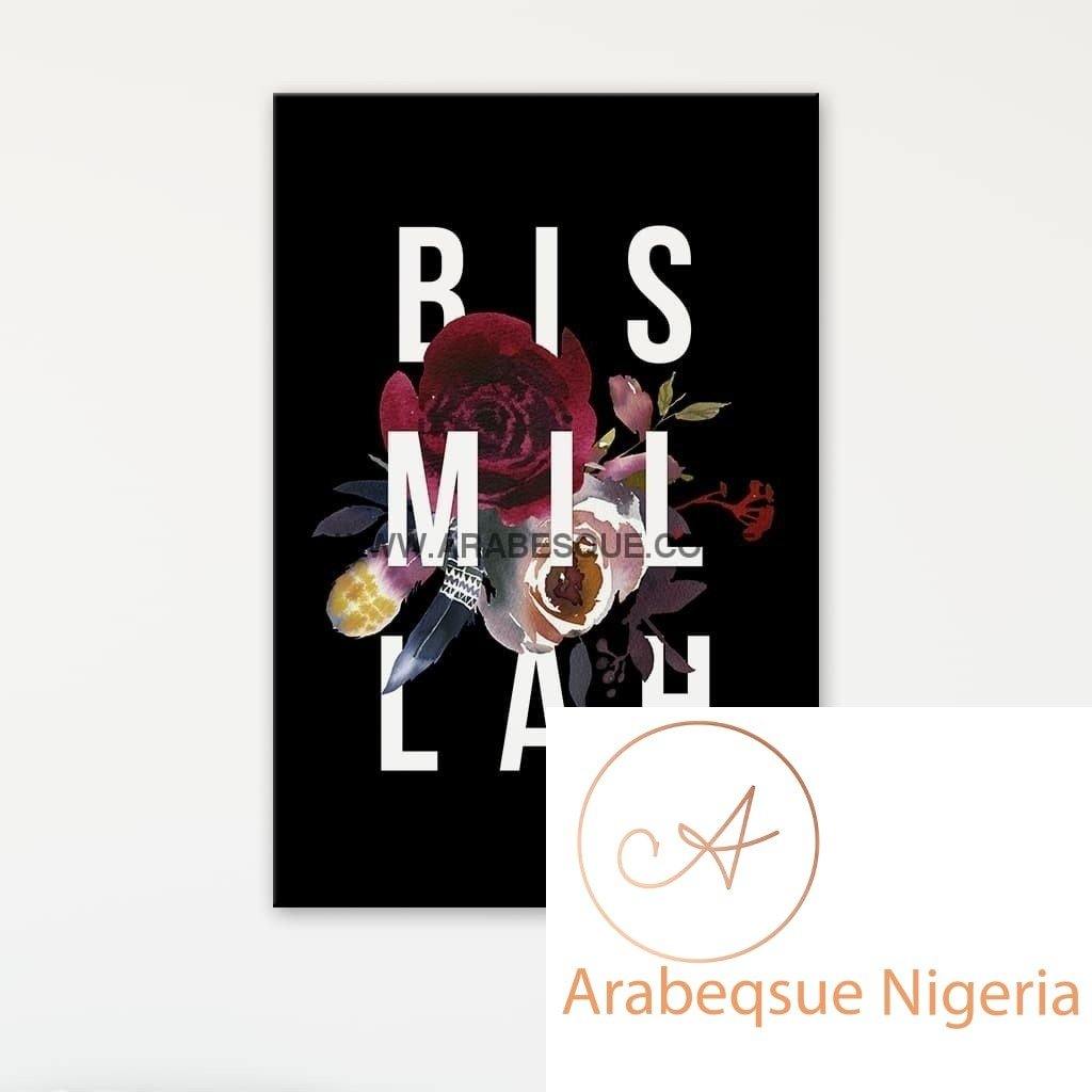 Basmalah In The Name Of Allah The Most Gracious The Most Merciful Rose - Arabesque Nigeria-Buy Islamic Art Nigeria