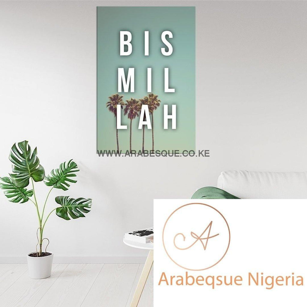 Basmalah In The Name Of Allah The Most Gracious The Most Merciful Vintage Trees - Arabesque Nigeria-Buy Islamic Art Nigeria