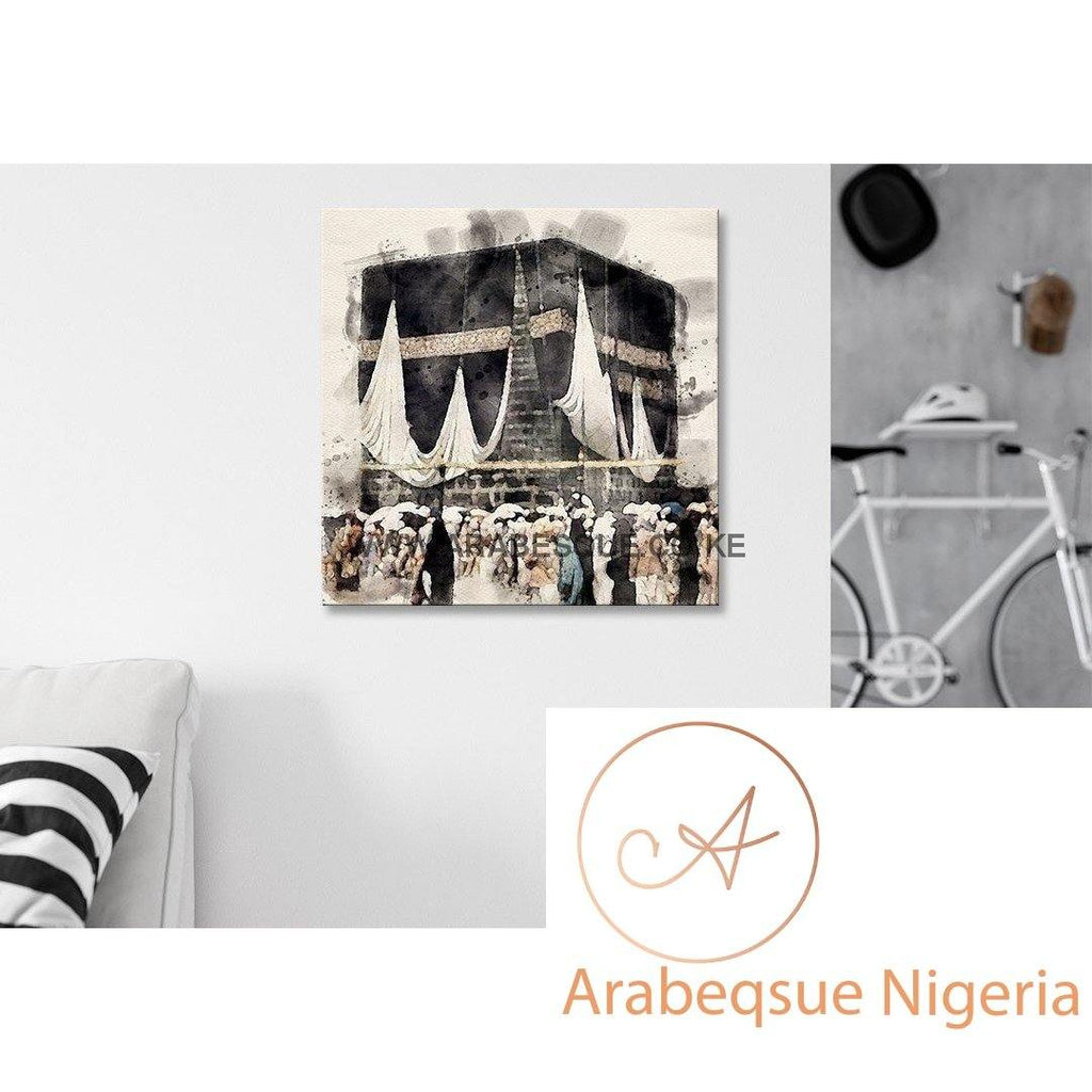 Kaaba Masjid Al Haram Digital Painting - Arabesque Nigeria-Buy Islamic Art Nigeria