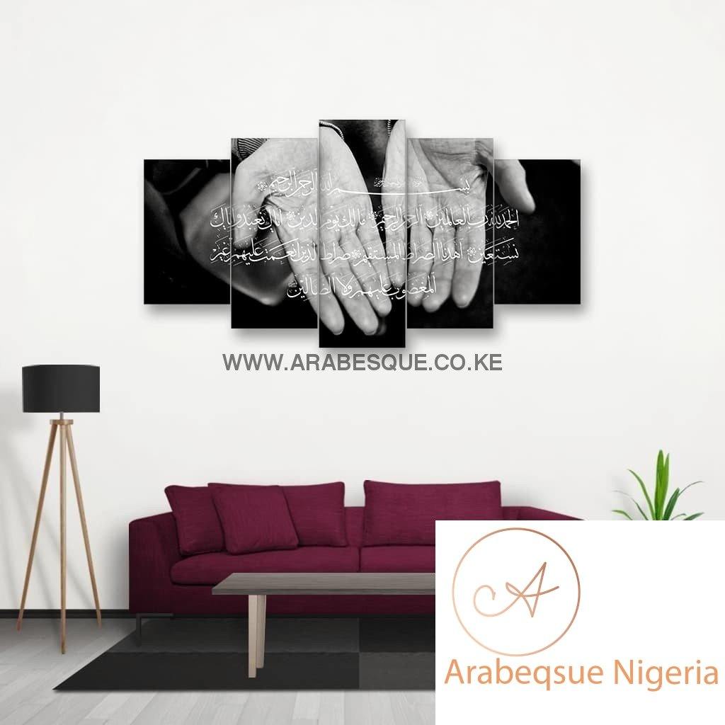 Al Fatiha Open Palms - Arabesque Nigeria-Buy Islamic Art Nigeria