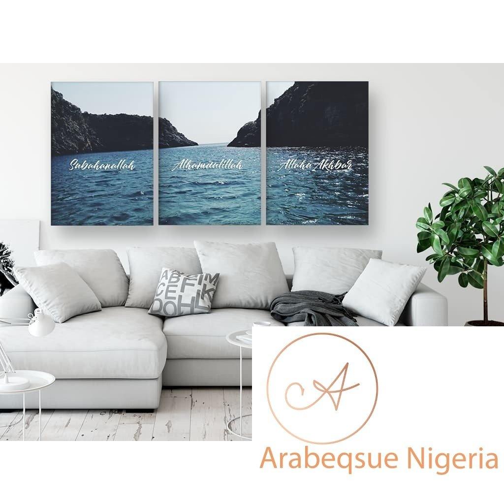 Tasbih Subahanallah Alhamdulilah Allahu Akbar Beautiful Water - Arabesque Nigeria-Buy Islamic Art Nigeria